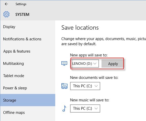 Change download folder location edge